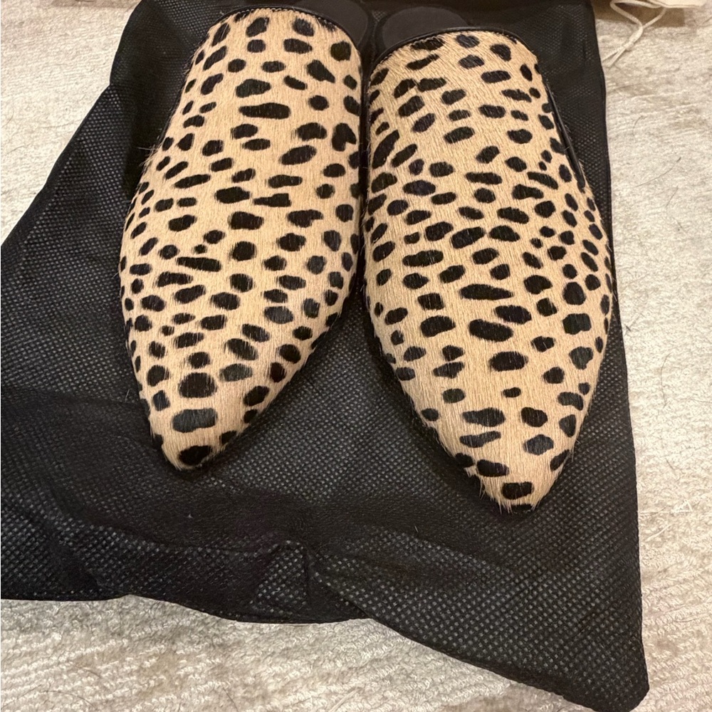 Jenni Kayne Leopard Print Pony Hair Mules - Picture 5 of 7